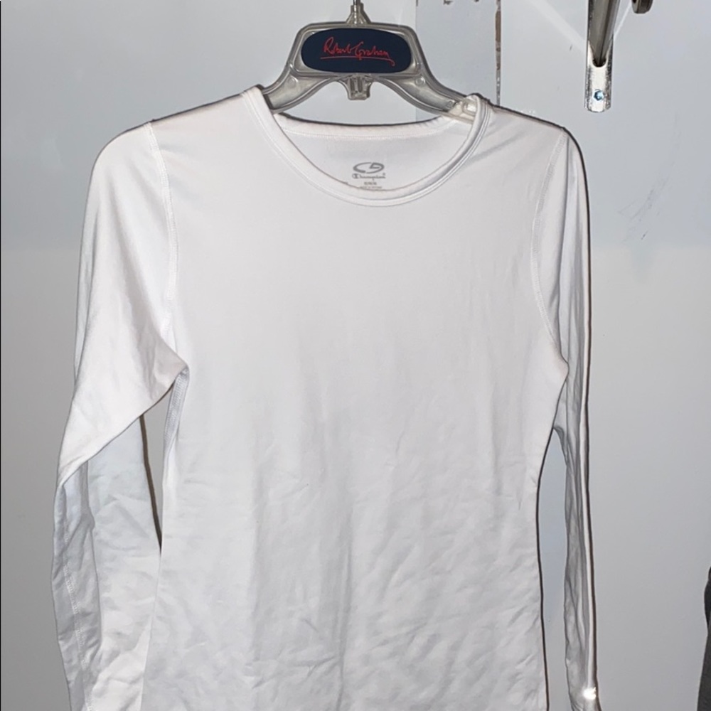 champion white thermal longsleeve